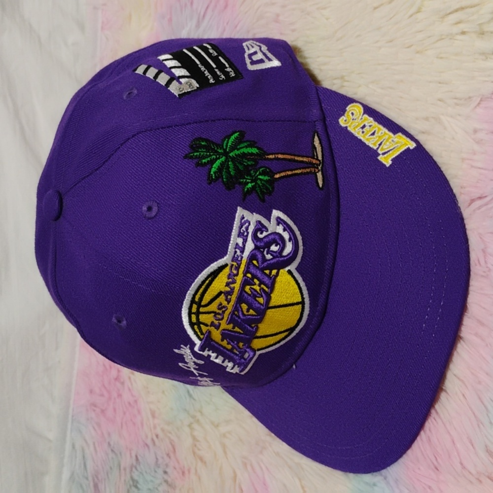 NWOT Los Angeles Lakers New Era Embroidered All Over Snap Back Hat